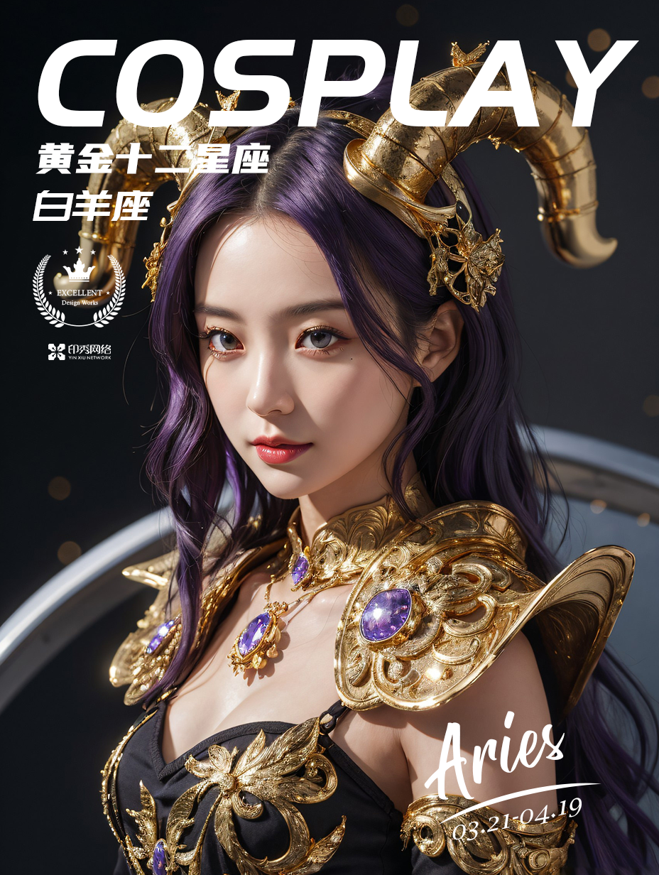 黄金十二星座白羊座美女版