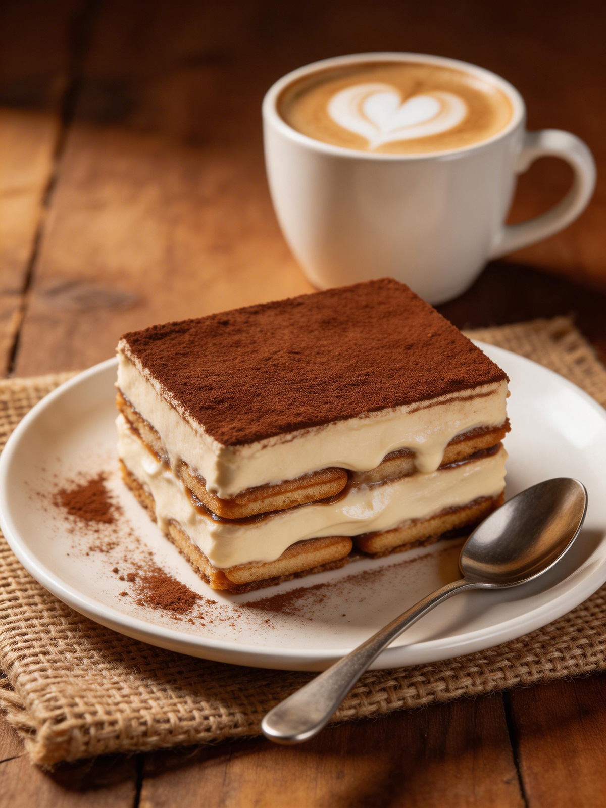 商业提拉米苏蛋糕美食摄影