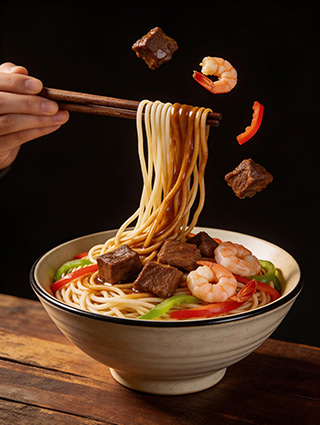 专业商业拌面美食摄影